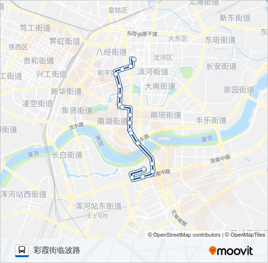 公交109路的线路图