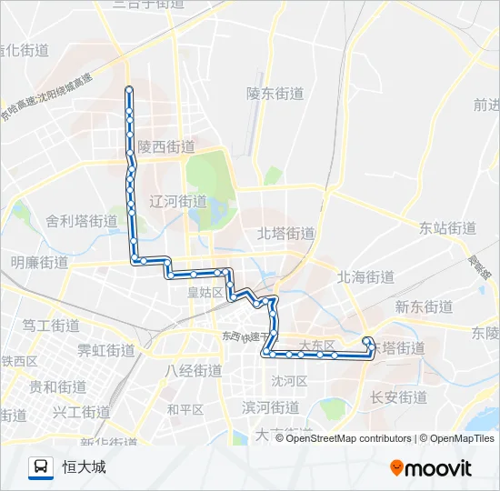 116路 Bus Line Map