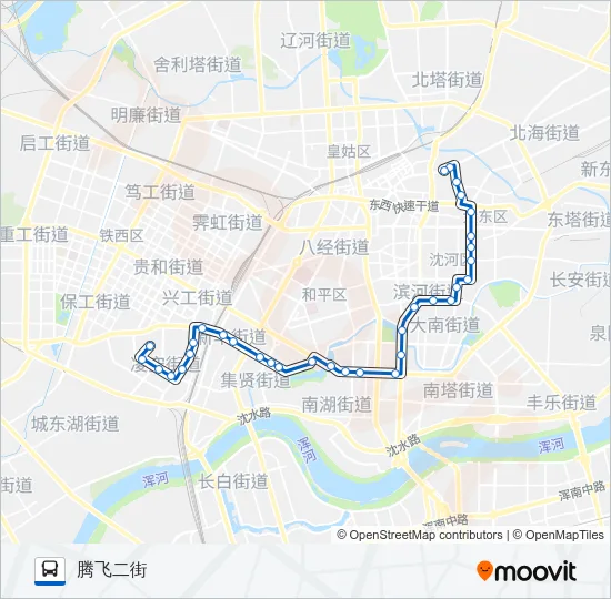 117路 Bus Line Map
