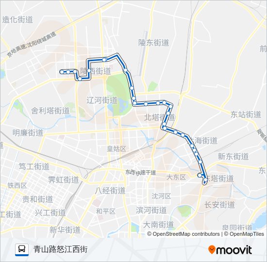 公交127路的线路图