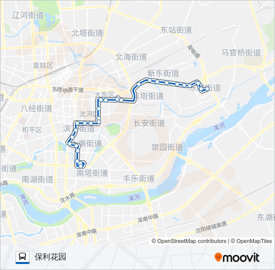 公交133路的线路图