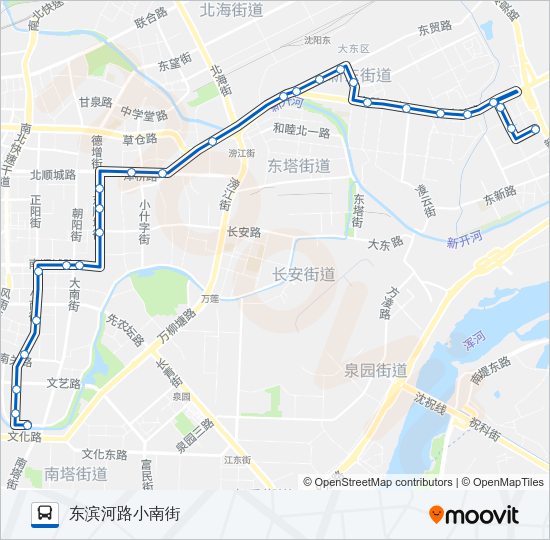 公交133路的线路图