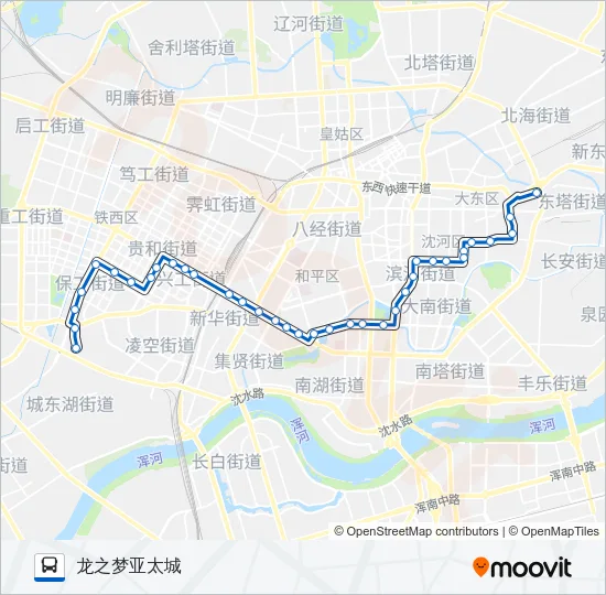 134路 Bus Line Map