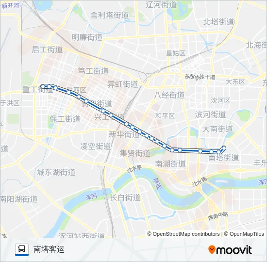 135路 Bus Line Map