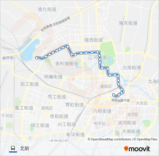136路 Bus Line Map