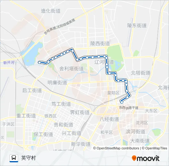 136路 Bus Line Map