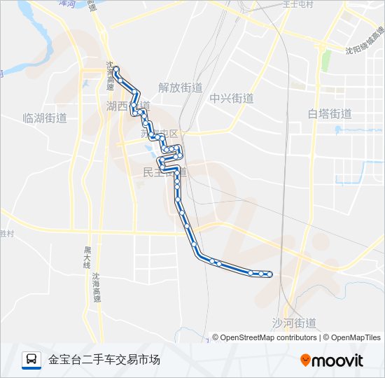 144路 Bus Line Map