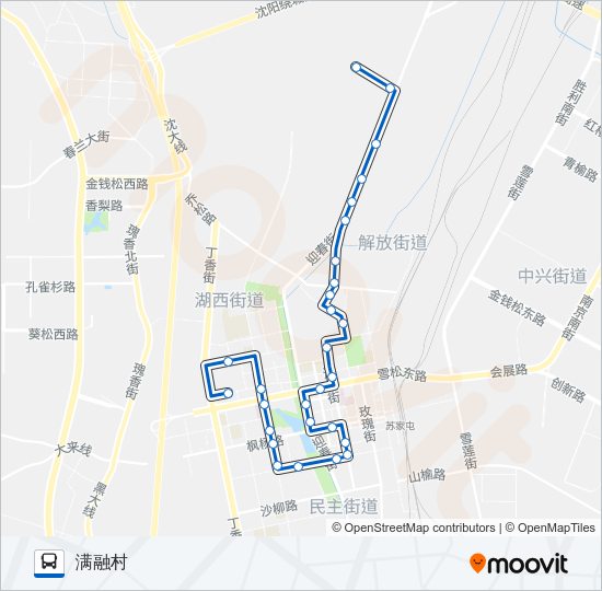 公交145路的线路图