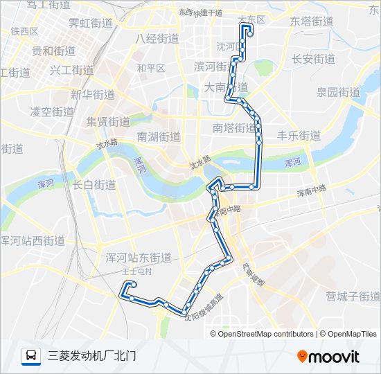 公交150路的线路图