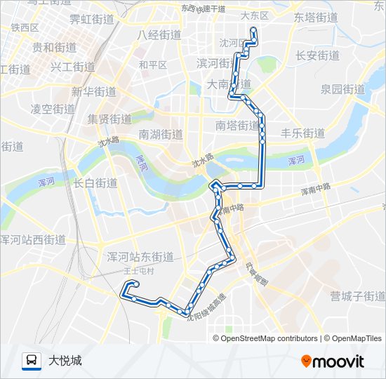 公交150路的线路图