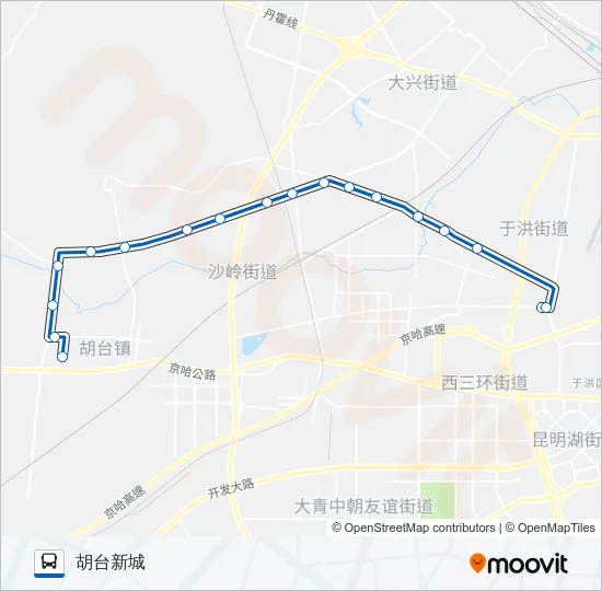 153路 Bus Line Map