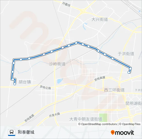 153路 Bus Line Map