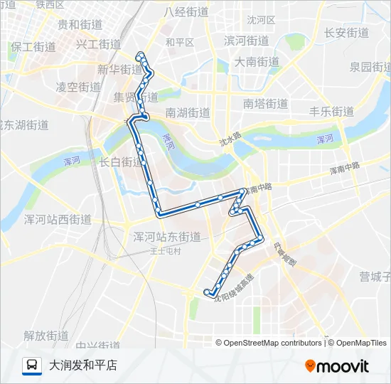 154路 Bus Line Map