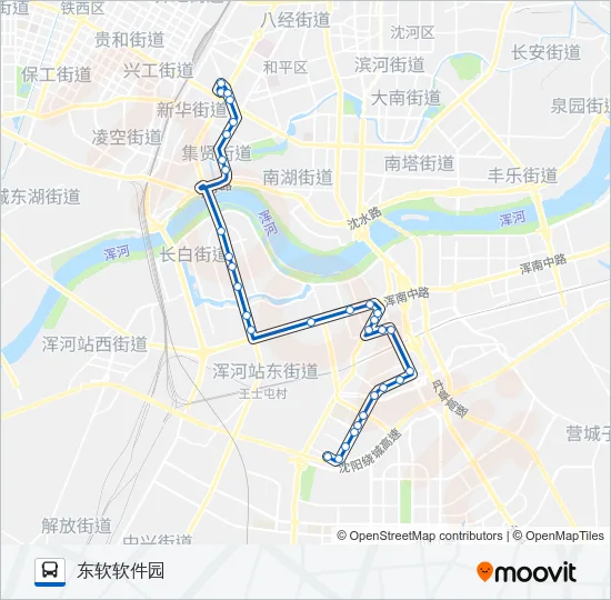 154路 Bus Line Map