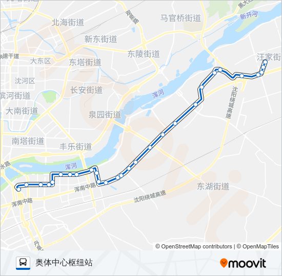 公交155路的线路图