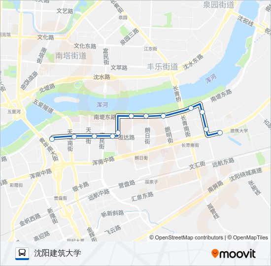 公交155路的线路图