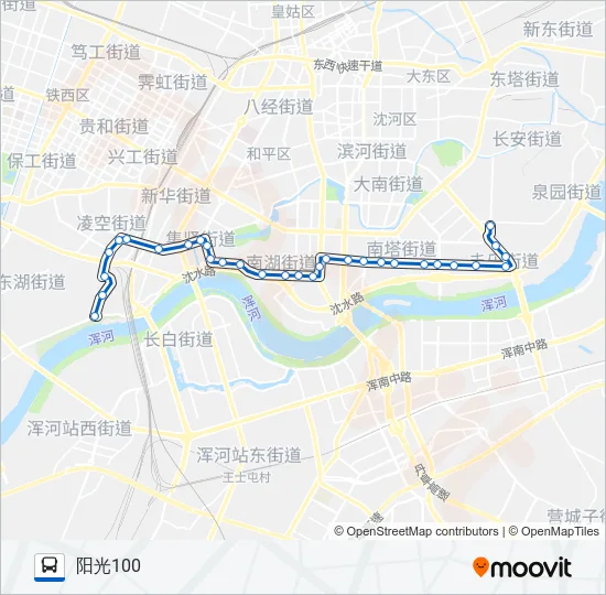 166路 Bus Line Map