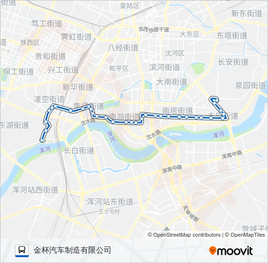 166路 Bus Line Map