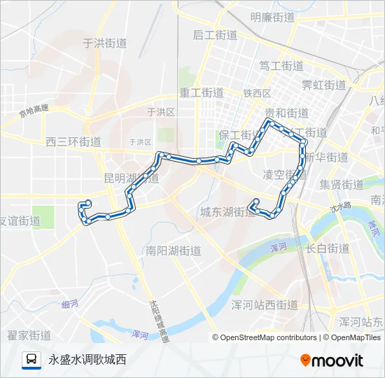 167路 Bus Line Map