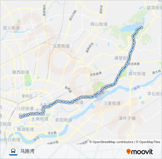 168路 Bus Line Map
