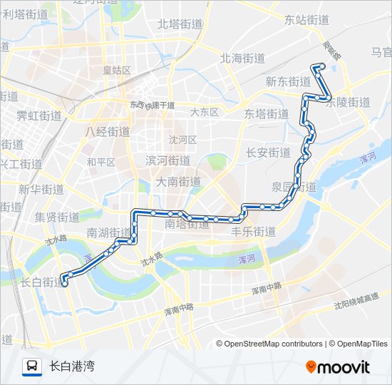 公交169路的线路图