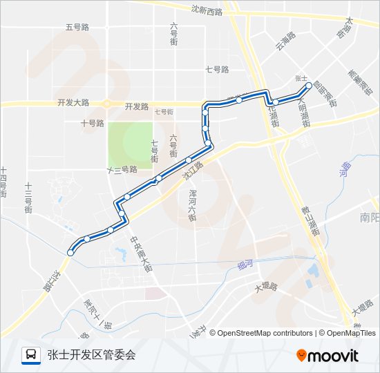 公交171路的线路图