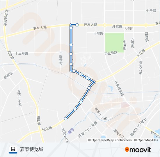 公交172路的线路图