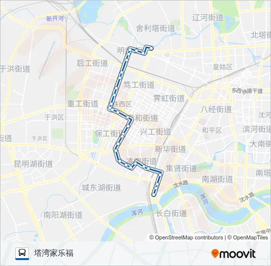 176路 Bus Line Map