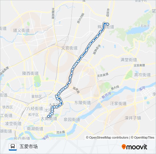 公交179路的线路图