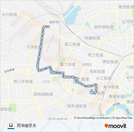 公交181路的线路图