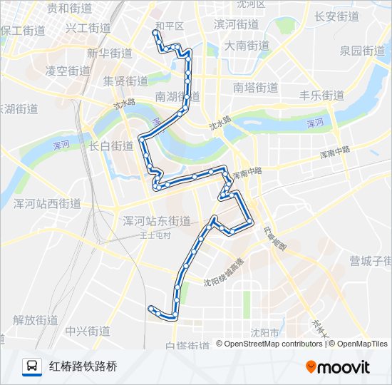 公交188路的线路图