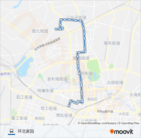 公交190路的线路图