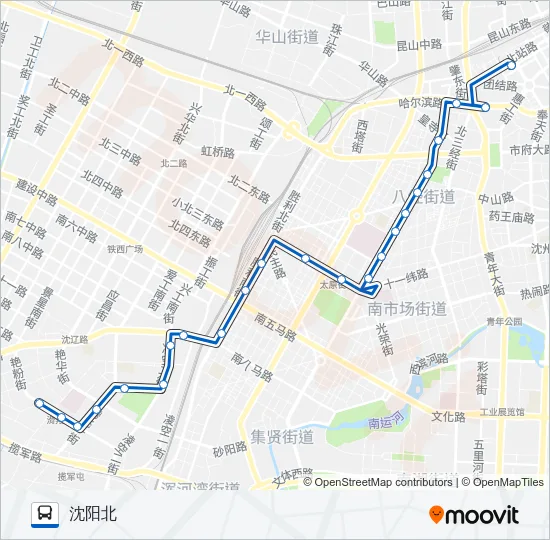 203路 Bus Line Map