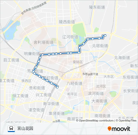 205路 Bus Line Map