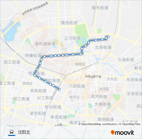 205路 Bus Line Map