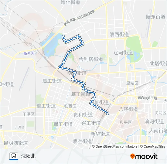 208路 Bus Line Map