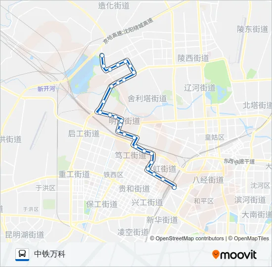 208路 Bus Line Map
