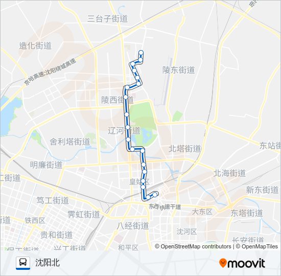 公交217路的线路图