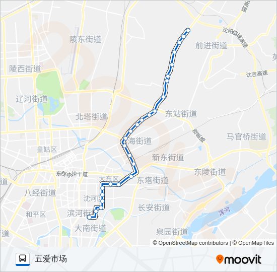 公交219路的线路图