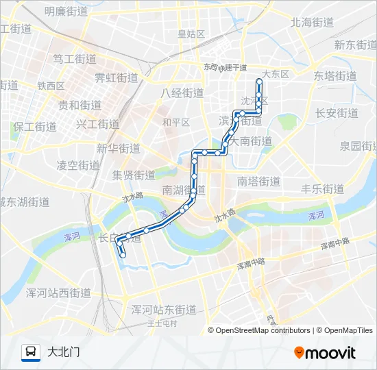 222路 Bus Line Map