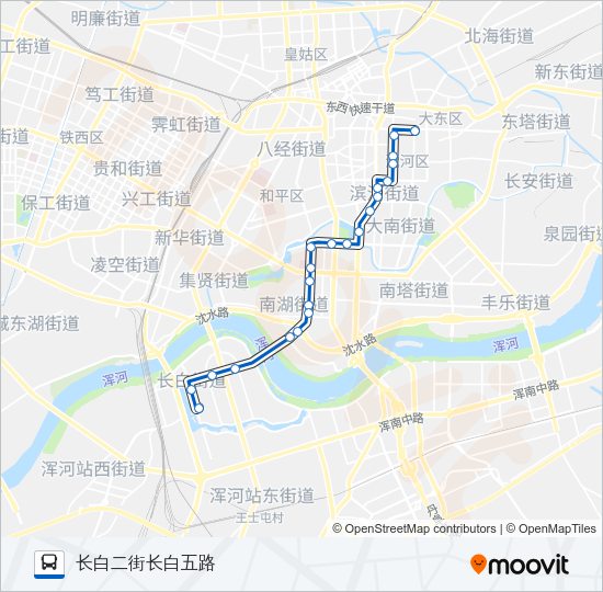 222路 Bus Line Map