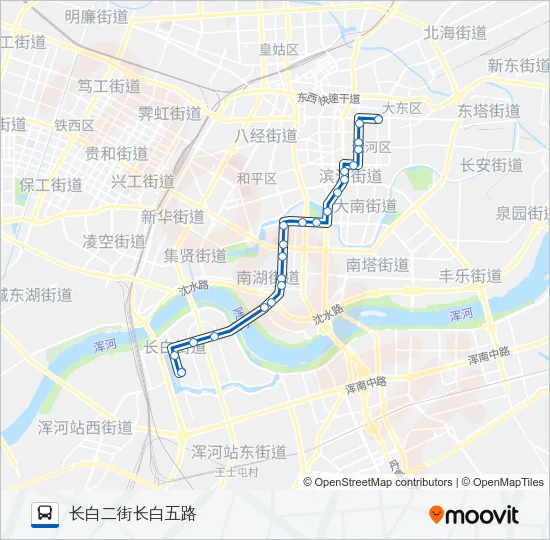 222路 Bus Line Map