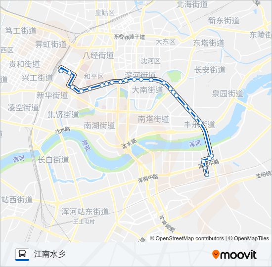 公交223路的线路图