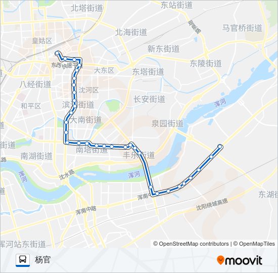 公交224路的线路图