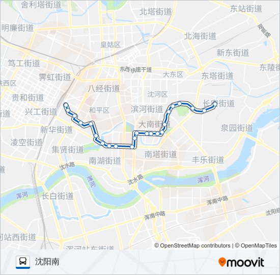 公交225路的線路圖