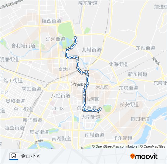 公交227路的线路图