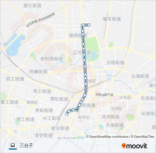 公交232路的线路图