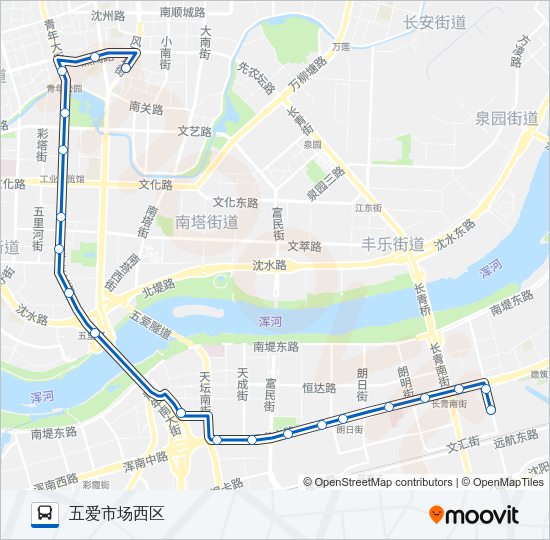 公交238路的线路图