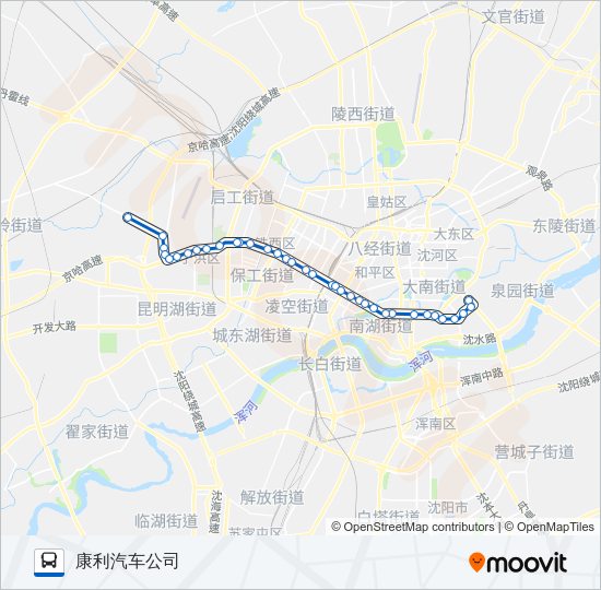 公交239路的线路图