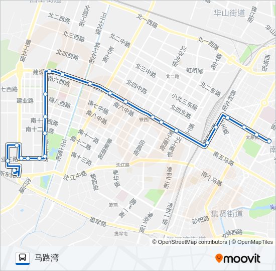 公交240路的线路图